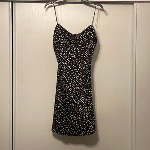 Black dress polka dot